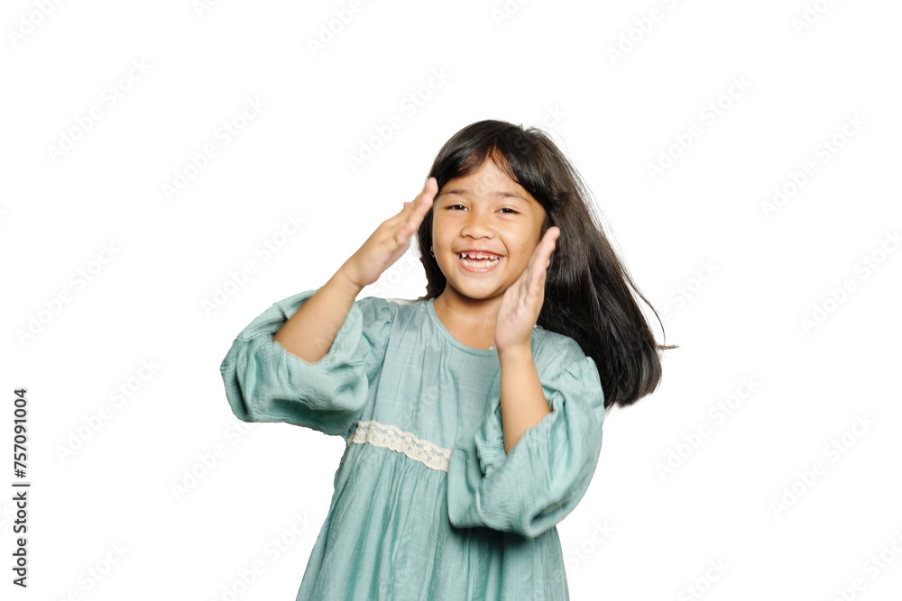 Portrait of a girl in Studio for commercial advertising Portrait of a girl in Studio for commercial advertising