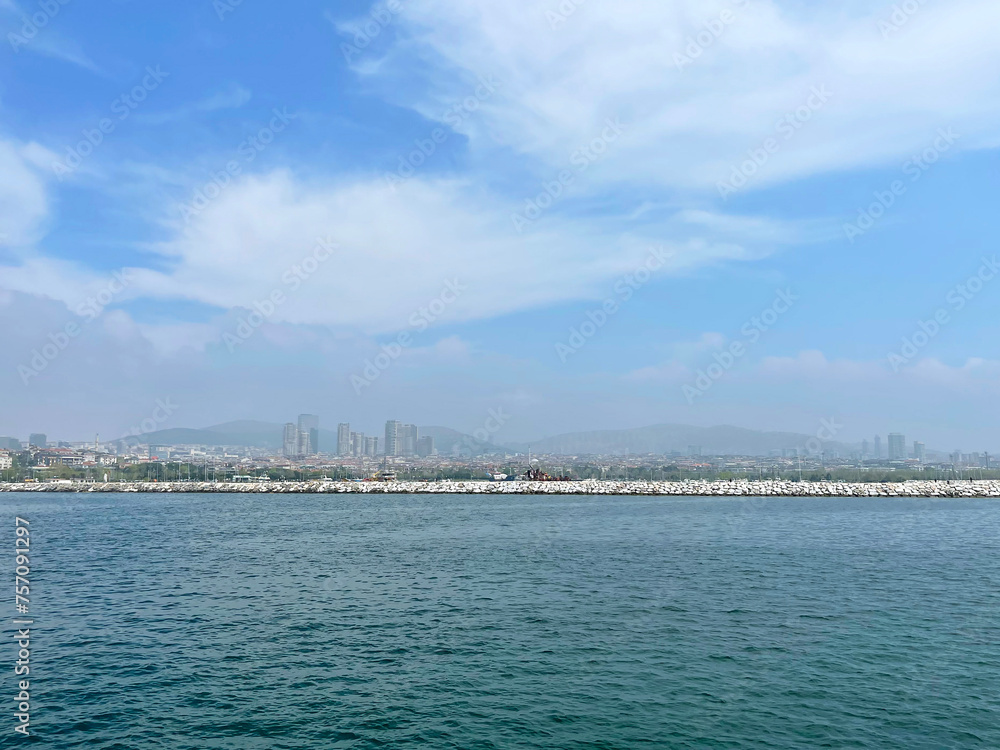 View of the European part of Istanbul across the Bosphorus View of the European part of Istanbul across the Bosphorus