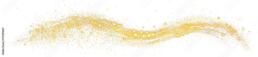 Gold glitter line curve sparking shining splatter Gold glitter line curve sparking shining splatter