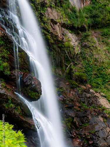 waterfall in the mountains