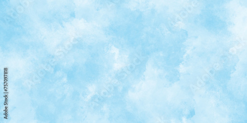 clouds in the sunshine morning fresh sky, there are small and large clouds alternating and moving slowly on blue sky, Horizon Spring Morning Sky with clouds.