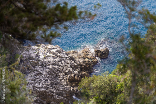 Wallpaper Mural Amalfi coast, view of the mountainous coast washed by the sea and caressed by the blue sky Torontodigital.ca