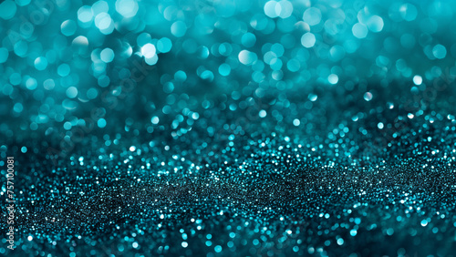 Turquoise Temptation: A Sparkly Glitter Background