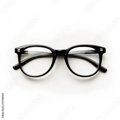 glasses on white background