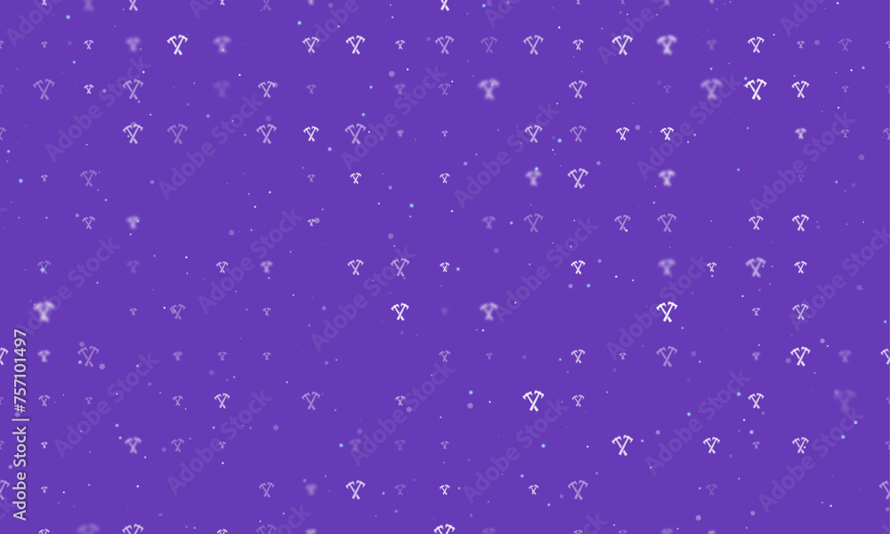 Seamless background pattern of evenly spaced white crossed axes symbols ...