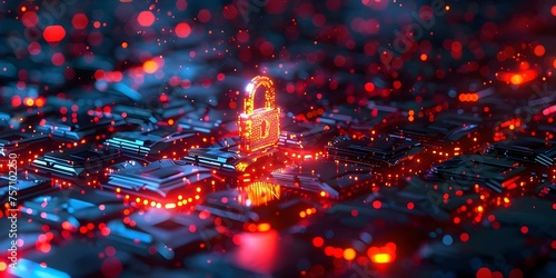 Enhancing Cybersecurity: Utilizing Advanced Data Encryption Techniques Across Industries. Concept Data Encryption, Cybersecurity, Technology, Industry, Advanced Techniques