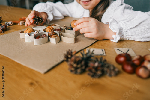 Montessori and Sensory Development, A child plays with natural materials