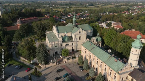 Beautiful Church Old Town Jaroslaw Aerial View Poland photo