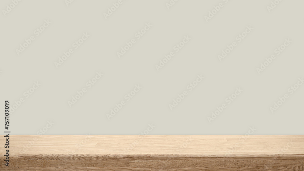 A bare wooden surface with a smooth, clean Pastel backdrop