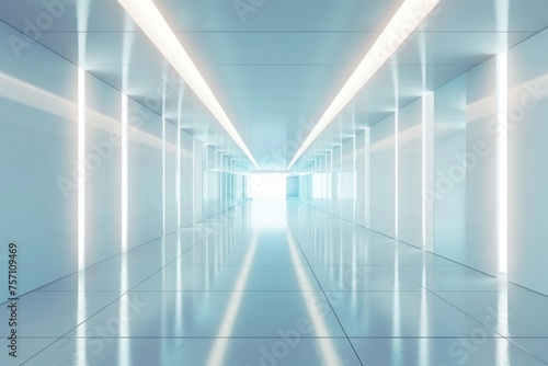 Bright White Hallway © STOCK AI