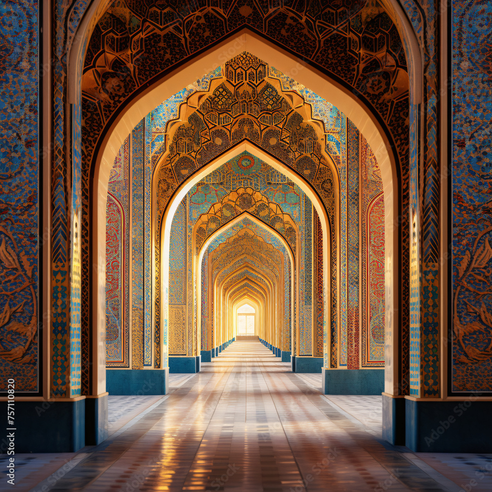 Islamic mosaics backgrounds of geometric mastery
