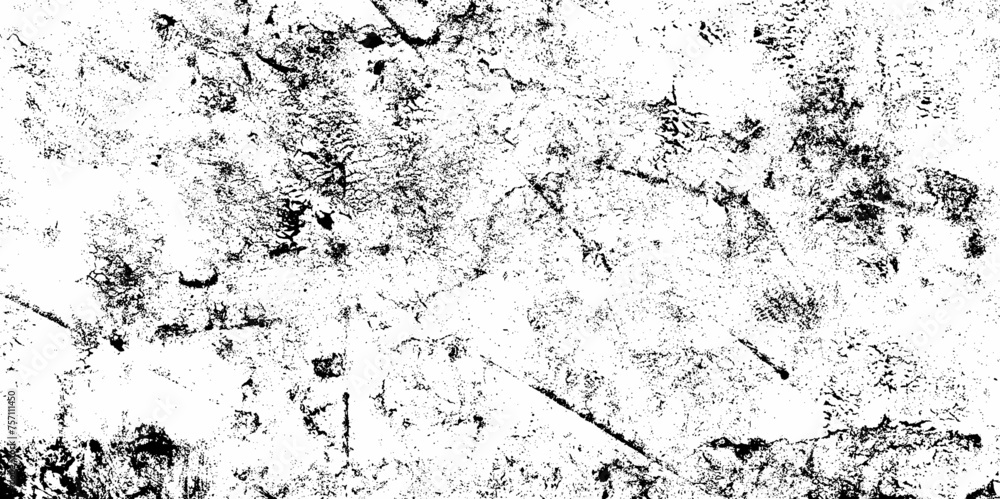 Fototapeta premium Vector grunge texture. Rustic Texture floor concept surreal granite quarry stucco distress overlay with monochrome. Abstract grunge concrete wall distressed texture background. Seamless pattern grunge