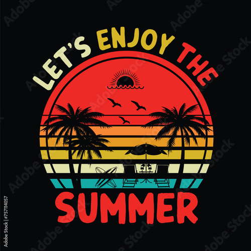 summer holiday T-Shirt Design.