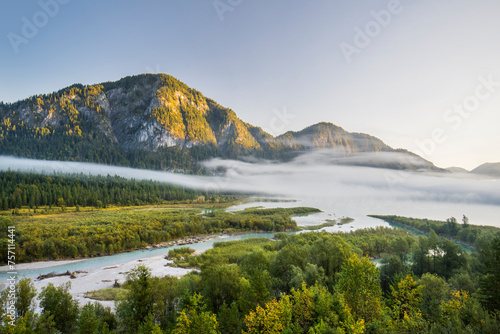 Schwarzberg, Sylvensteinstausee, Isarwinkel, Bayern, Deutschland