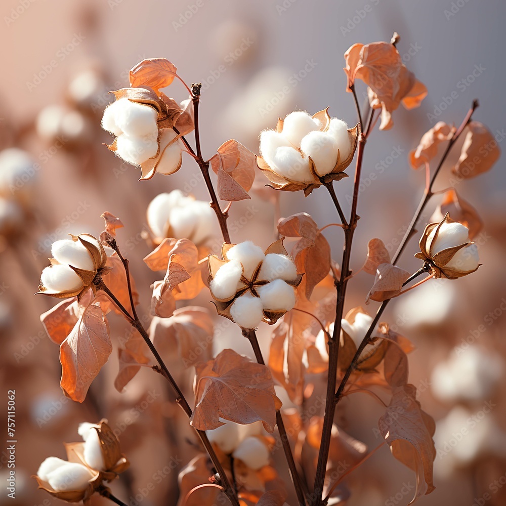 Cotton fields ready for harvesting Cotton fields ready for harvesting