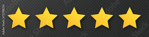 Five stars rating. Five stars rating concept. Customer feedback. Vector five stars