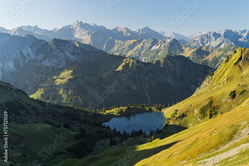 Seealpsee, Hintere Seealpe, Allgäuer Alpen, Allgäu, Bayern, Deutschland photo