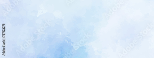 abstract soft brush painted white and blue watercolor background. © Ghost Rider