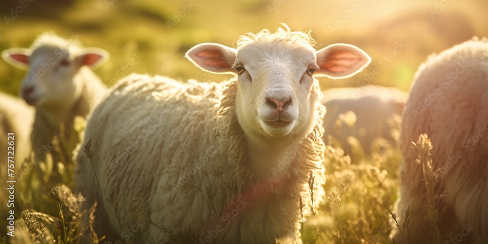 a sheep in a field
