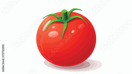 Tomato icon flat vector isolated on white background