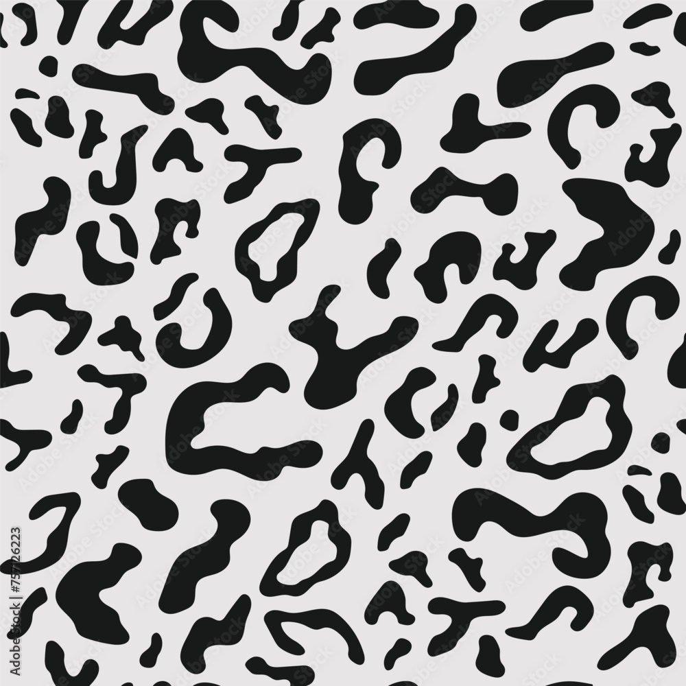 Abstract animal skin leopard seamless pattern