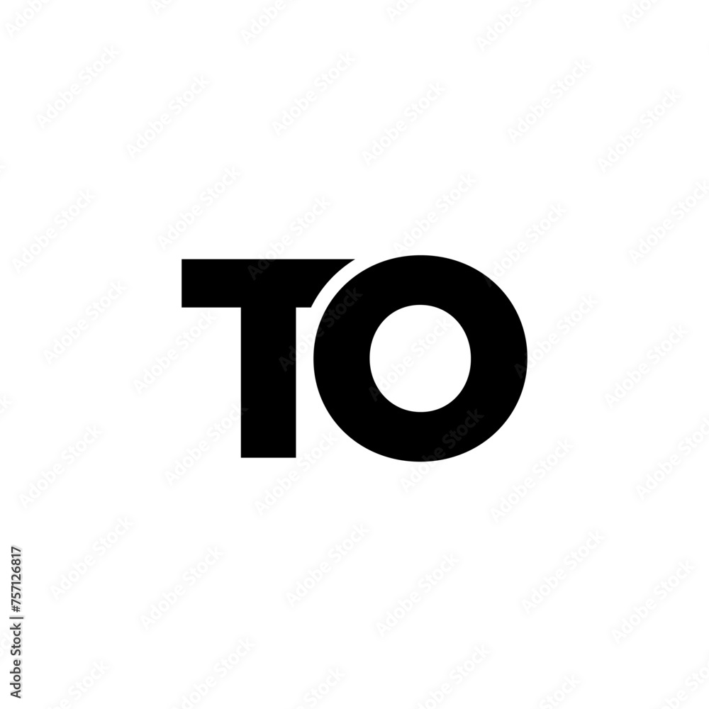 Letter T and O, TO logo design template. Minimal monogram initial based logotype. Letter T and O, TO logo design template. Minimal monogram initial based logotype.