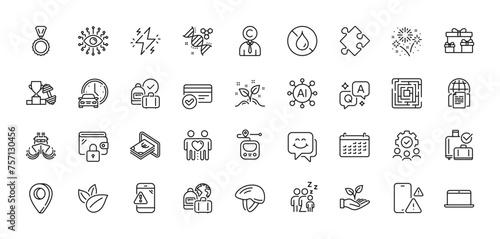 Phone warning, Organic product and Book car line icons pack. AI, Question and Answer, Map pin icons. Baggage reclaim, Internet documents, Startup concept web icon. Vector