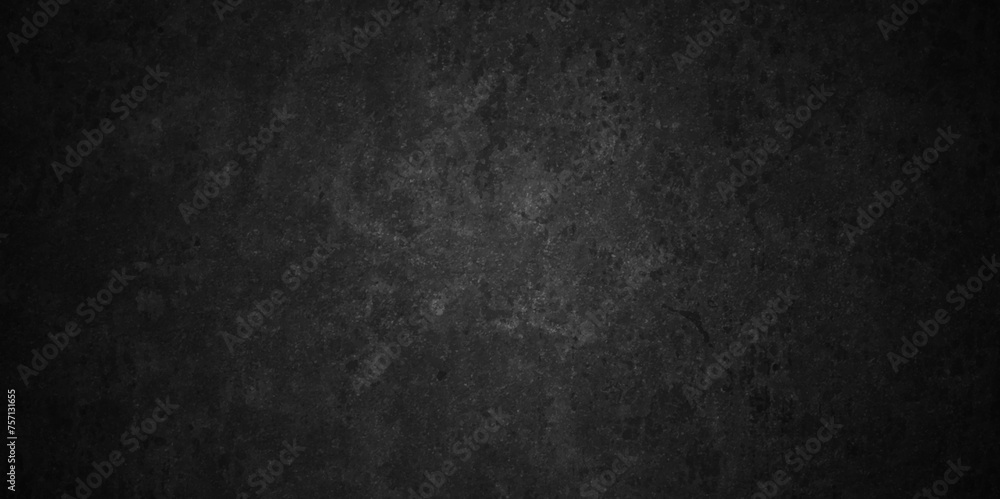 Abstract design with textured black stone wall background. Modern and geometric design with grunge texture, elegant luxury backdrop painting paper texture design .Dark wall texture background space	
