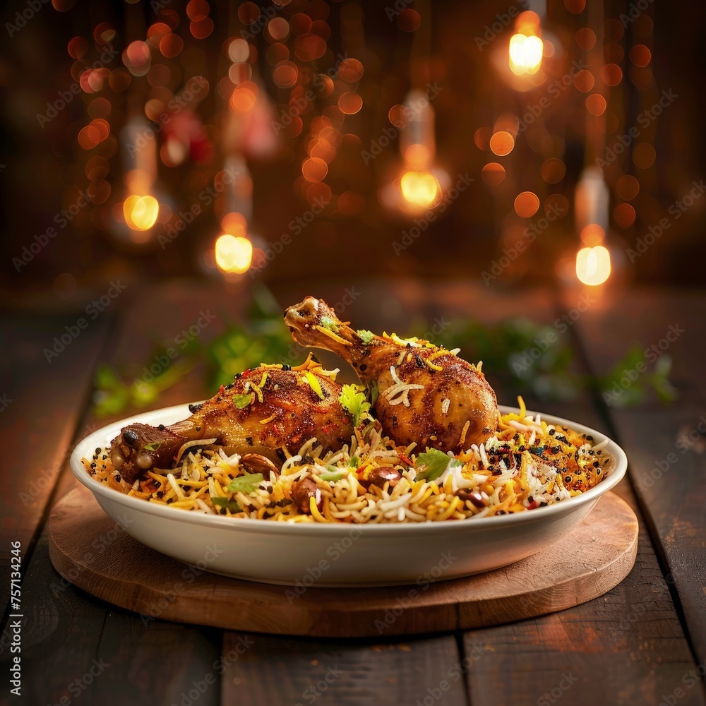 Asia food chicken biryani image for social media ad, asia food menu. chicken biryani into a traditional pot. a attractive social menu for restaurant. biryani image with copy space for text. Asia food chicken biryani image for social media ad, asia food menu. chicken biryani into a traditional pot. a attractive social menu for restaurant. biryani image with copy space for text.
