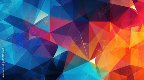 Abstract geometric pattern colorful modern background