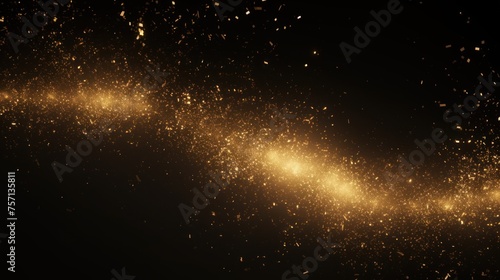 Gold glitter Golden sparkle confetti Shiny glittering dust