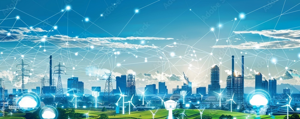 High-tech environmental protection using smart grids