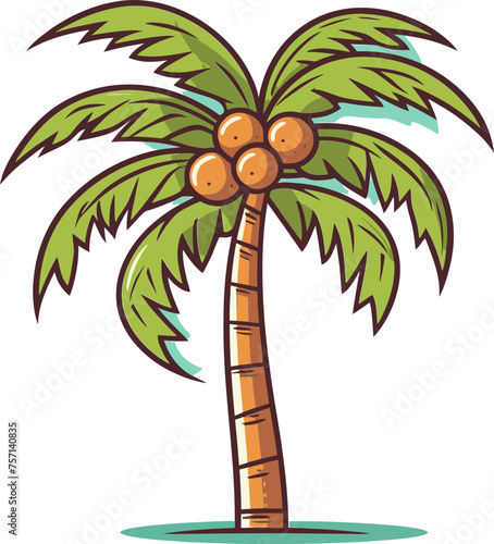 Palm Tree Vector Graphic Free Nature's Bounty © The biseeise