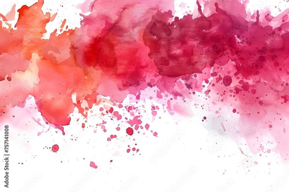 .Red watercolor splash abstract background
