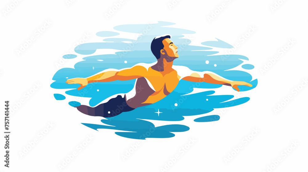 Swimming icon design vector  flat vector 