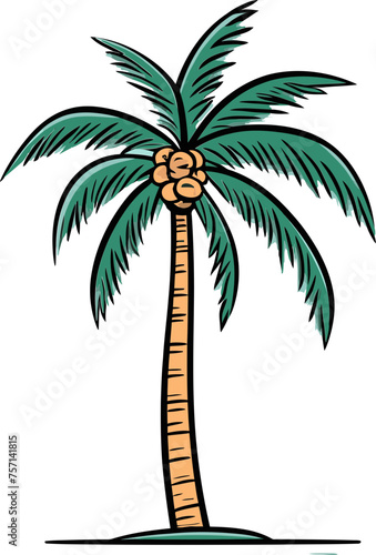 Palm Tree Vector Illustration SVG Free Nature s Splendor