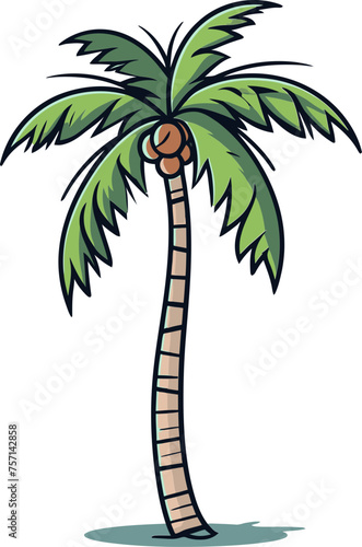 Palm Tree Vector Illustration SVG Free Nature s Splendor