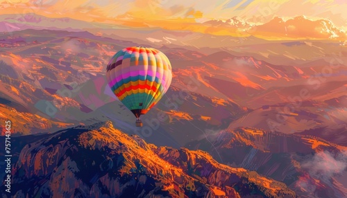 sky filled with hot air balloons during a sunrise