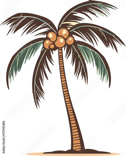 Sunset Silhouette Silhouetted Palm Tree Vector Design