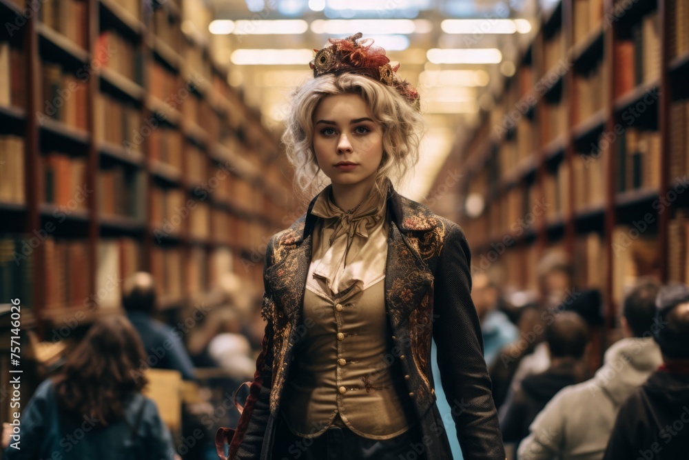 Cosplayer of a book series character at a book convention