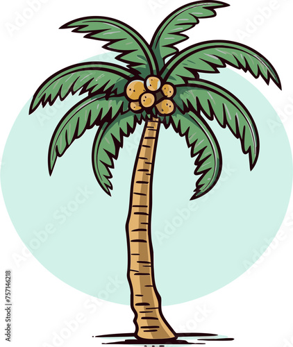 Vectorized Palms A Tropical Symphony