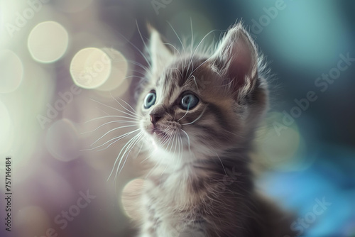 cute kitten closeup