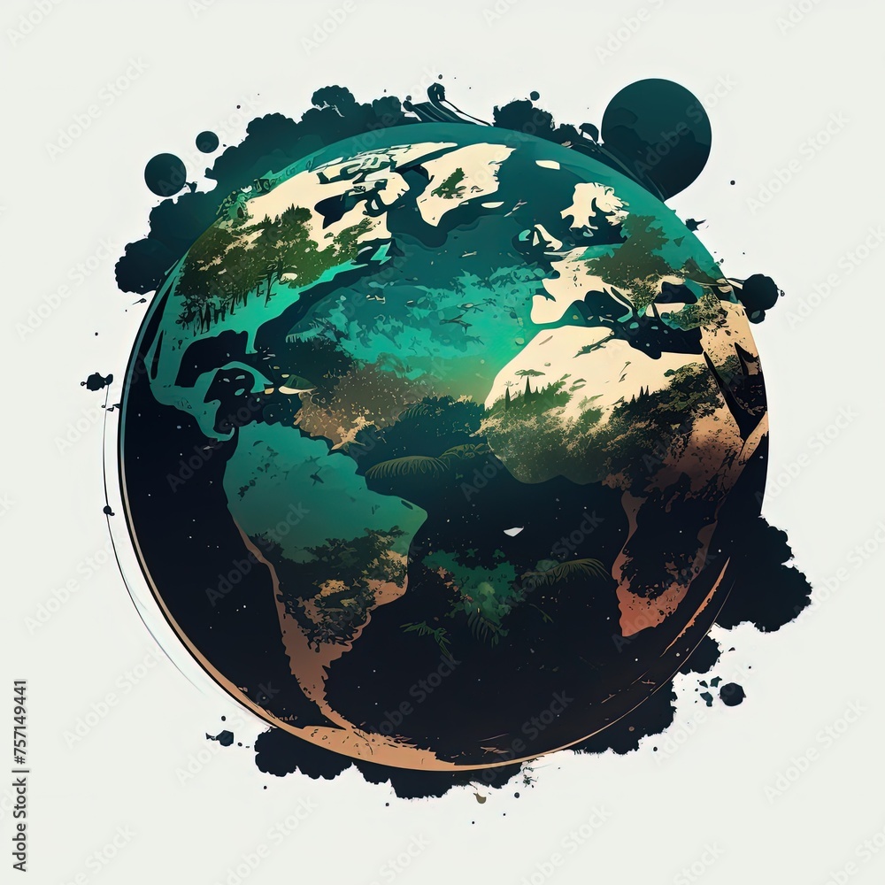 Fototapeta premium earth in the sky