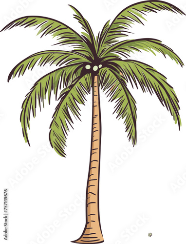 Palm Tapestry Vectorized Tropics Unveiled