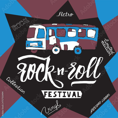 Rock-n-roll festival poster design