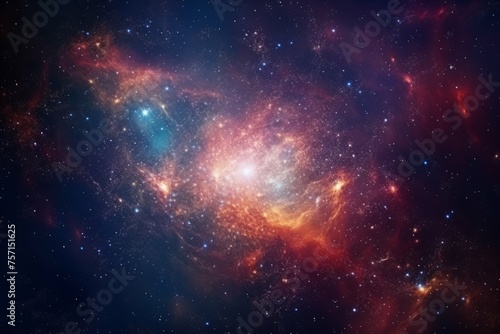 Abstract cosmic explosion of stars and galaxies