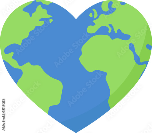 heart shaped globe, mother earth day