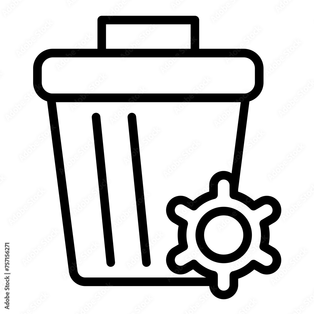 Vector Design Waste Management Icon Style Vector Design Waste Management Icon Style