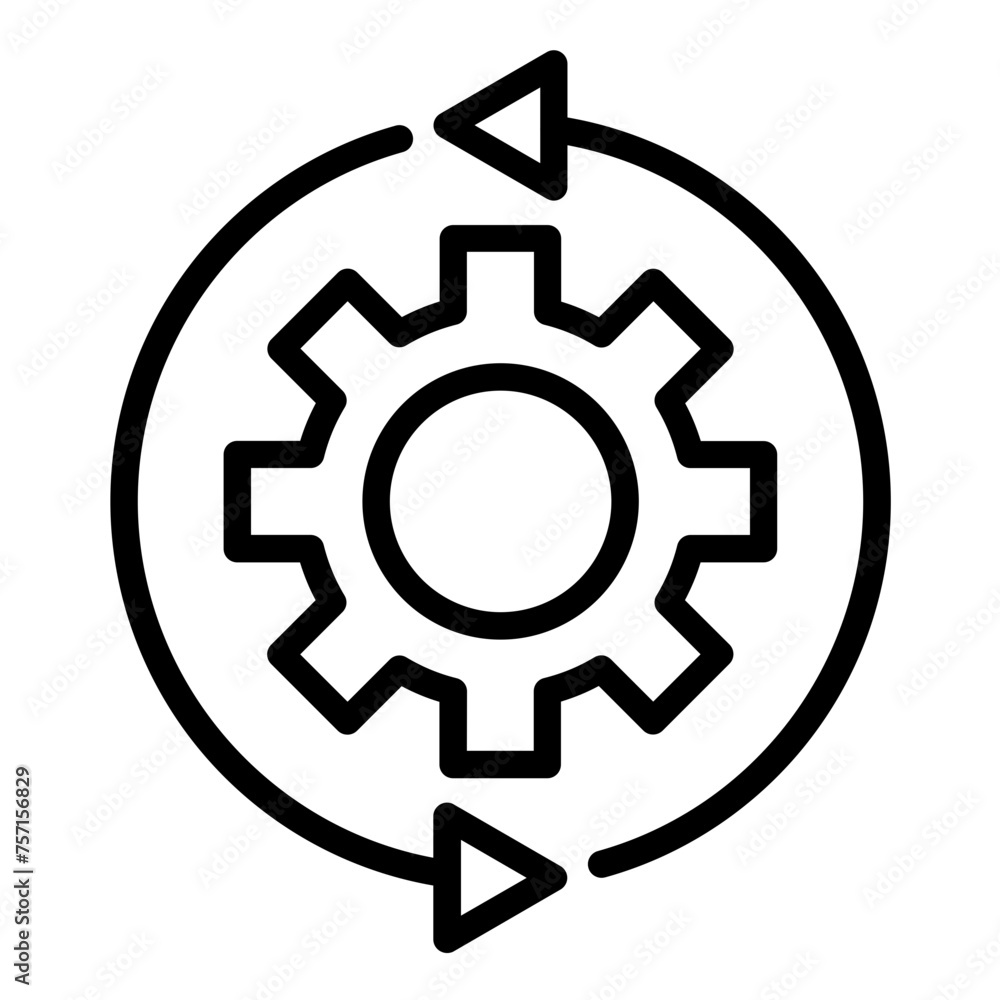 Vector Design Automation Control Icon Style Vector Design Automation Control Icon Style