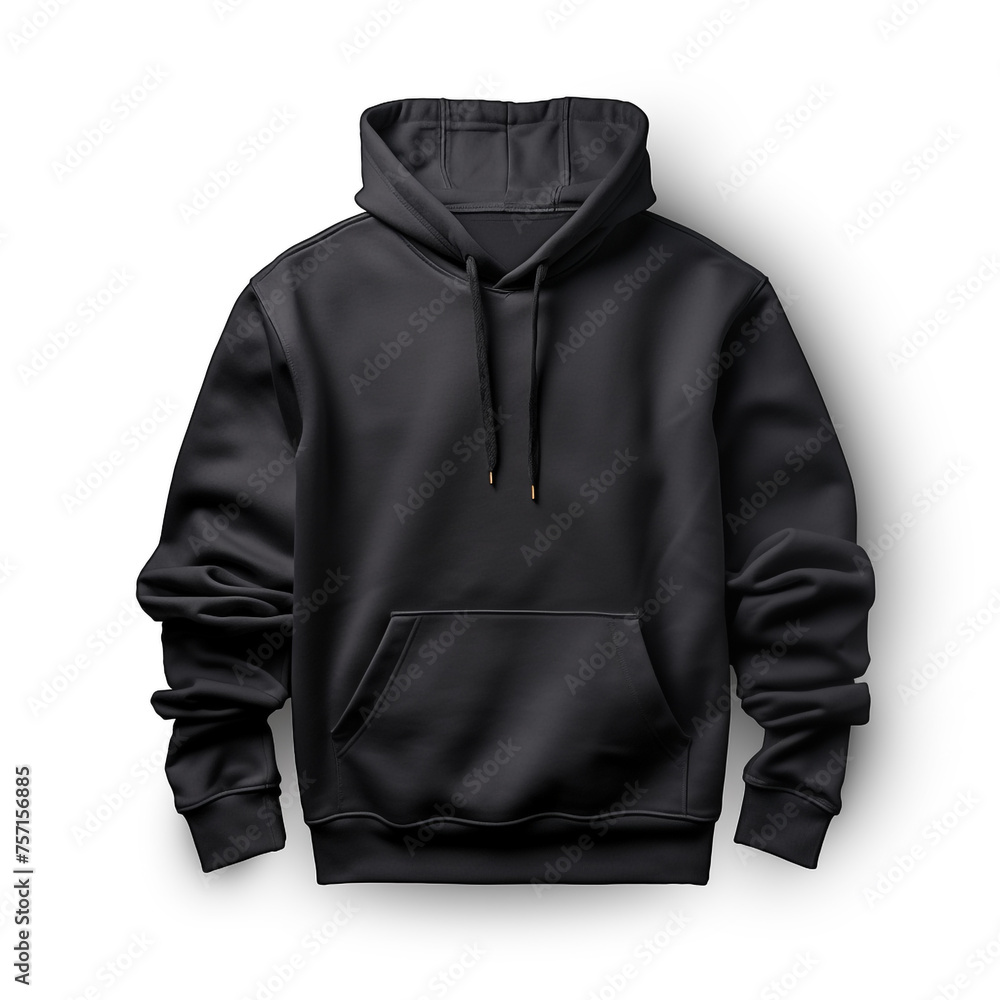 a black hoodie mockup and transparent background сreated with Generative Ai a black hoodie mockup and transparent background сreated with Generative Ai